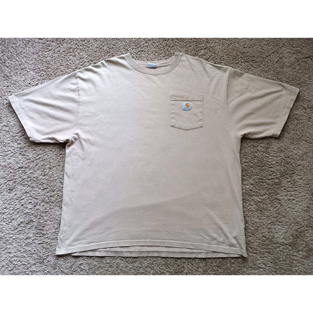 Carhartt T-Shirt Men's 2XL Brown Short Sleeve